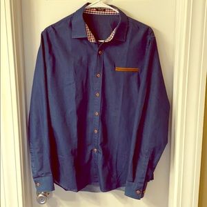 CoofAndy Small Casual Button Down